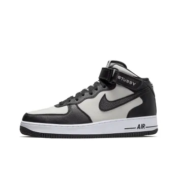 Nike Air Force 1 Mid Stussy South Korea Exclusive Light Bone/Black