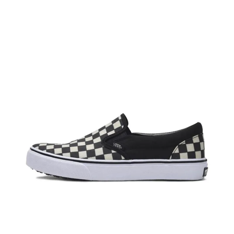 Vans Slip On Black White Grid Japanese Version Black And White-0