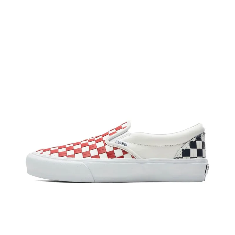 Vans Classic Slip On Vlt Lx 'Leather Woven Red'-0