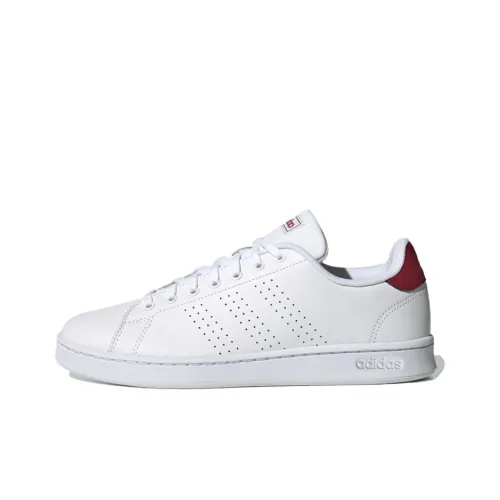 Adidas Neo ADVANTAGE Skateboard Shoes Unisex Low-Top White/Red