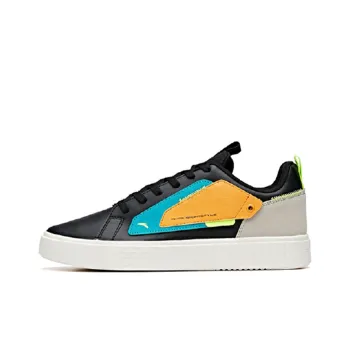 Anta Life Collection Coverage Cushioning Breathable Low Top Skateboard Shoes Men's Black Green White
