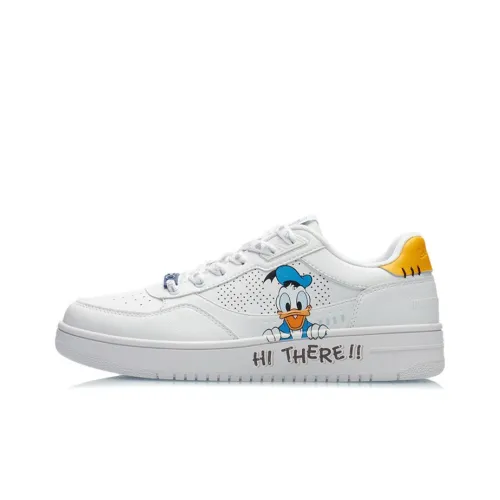 Disney X LINING Disney Skateboard Shoes Men Low-Top White