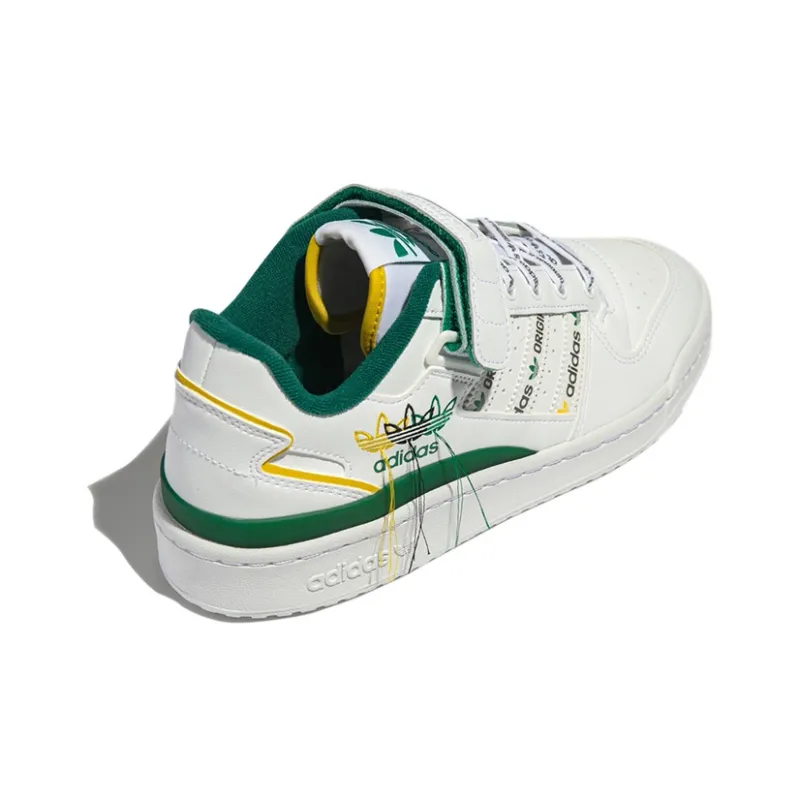 Adidas Originals Forum Low Shoes 'White Green'-3