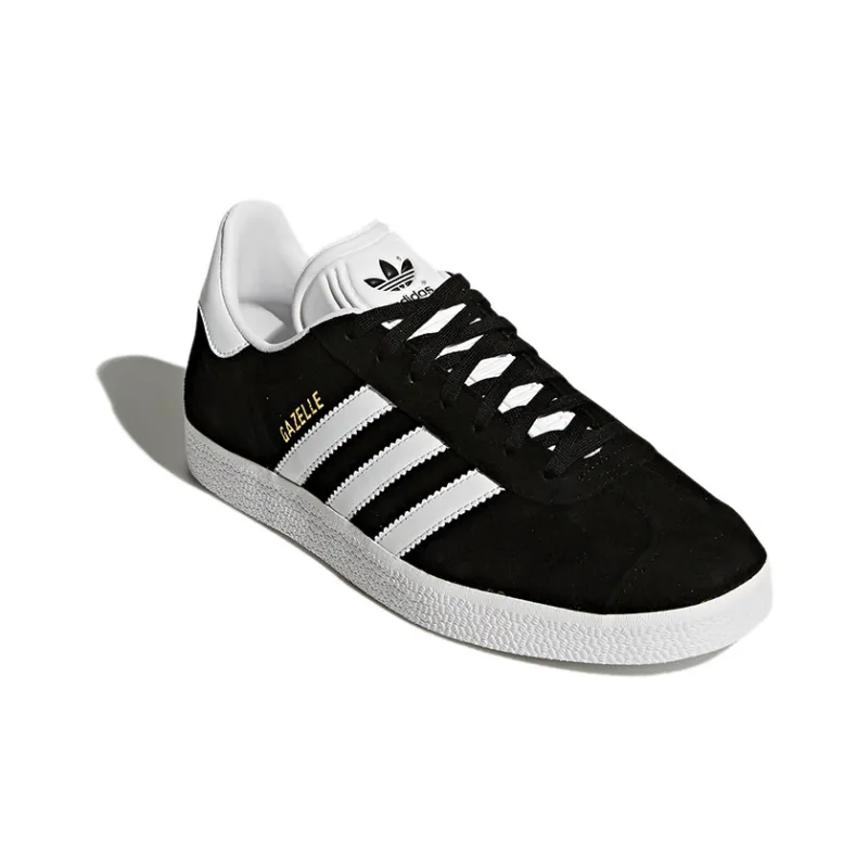 Adidas Originals Gazelle Black White Gold Metallic Women's-2