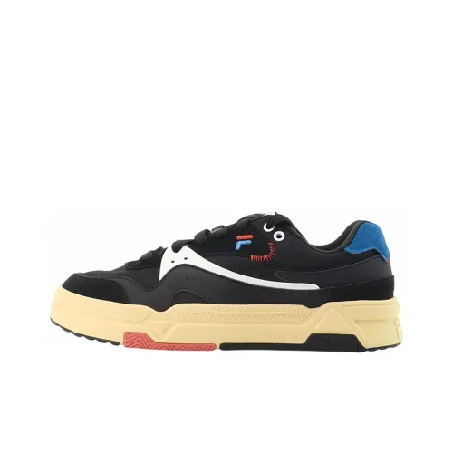 FILA FUSION BANK Skateboard Shoes Men Low-Top Black