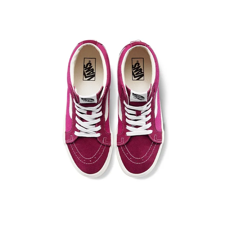 Sk8 Vans Mid Reissue 'Checker Sidewall Rumba Red Jazzy'-2