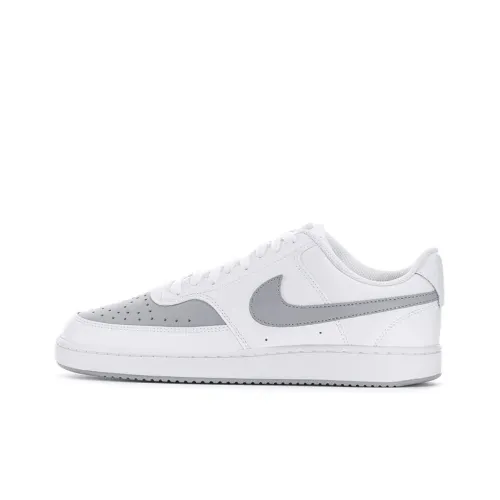 Nike Court Vision 1 Skateboard Shoes Men Low-Top White/Gray