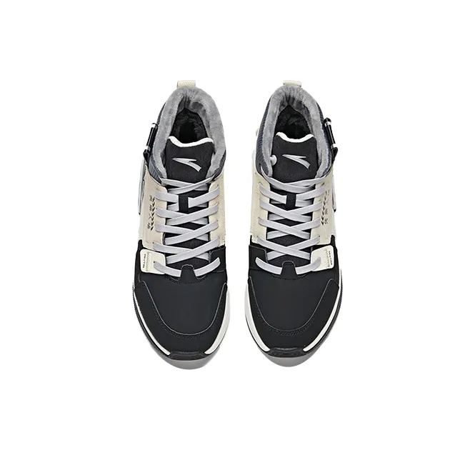 Anta Cushioning Abrasion Resistant Thermal High Top Skateboard Shoes Men's-2