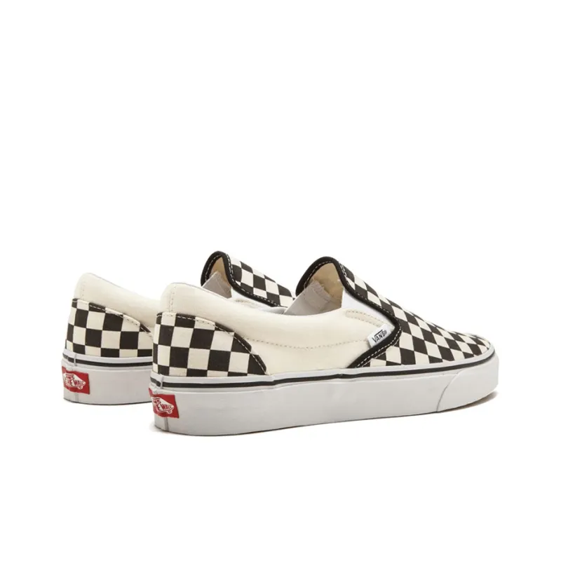 Vans Classic Slip On Black Off White "Checkerboard"-3