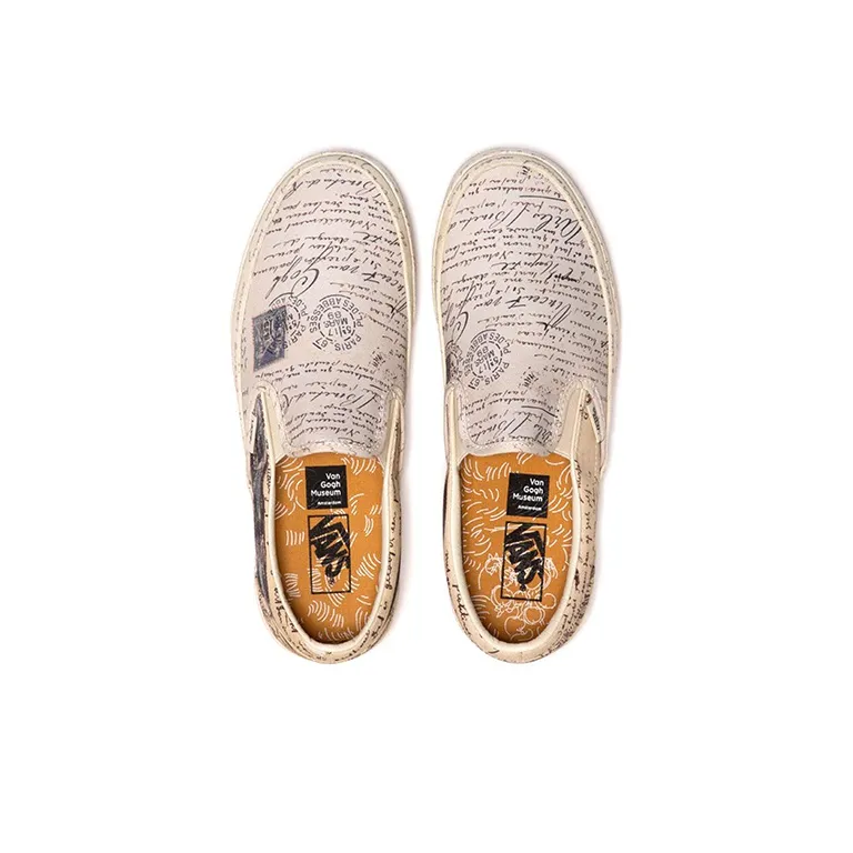 Vans Slip On Van Gogh Letters Women's-4