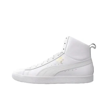 PUMA Clyde Coverage Wear-Resistant Lightweight High-Top Skateboard Shoes