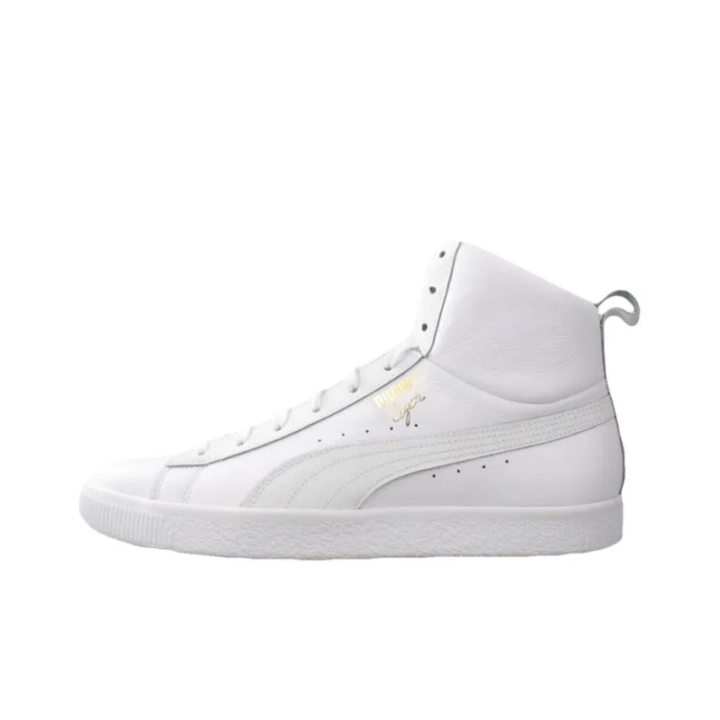 PUMA Clyde Coverage Wear-Resistant Lightweight High-Top Skateboard Shoes-0