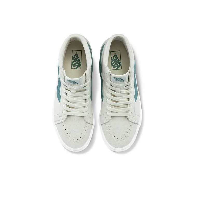 Vans SK8 HI High Top Retro Skate Shoes Unisex Light Grey Light Gray-3