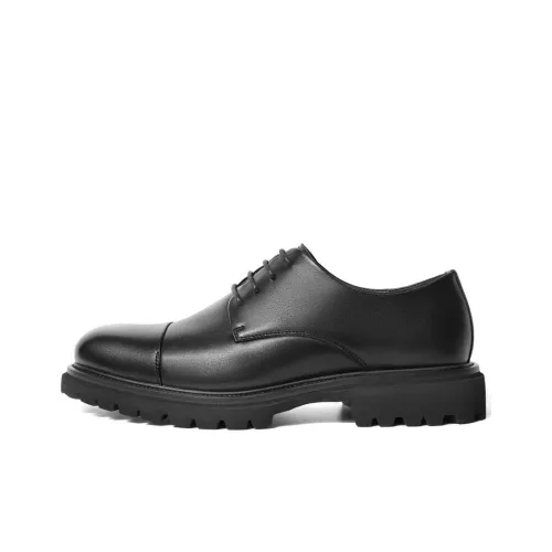 BELLE Dress Shoes Men Low-Top Black