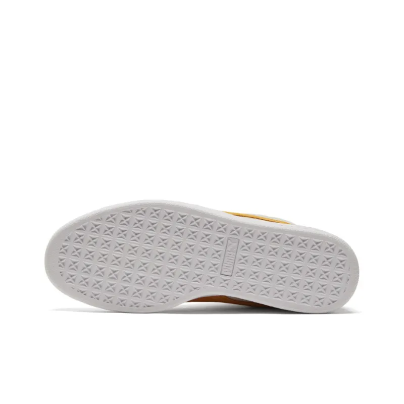 Puma Suede Mid White Mineral Yellow-4