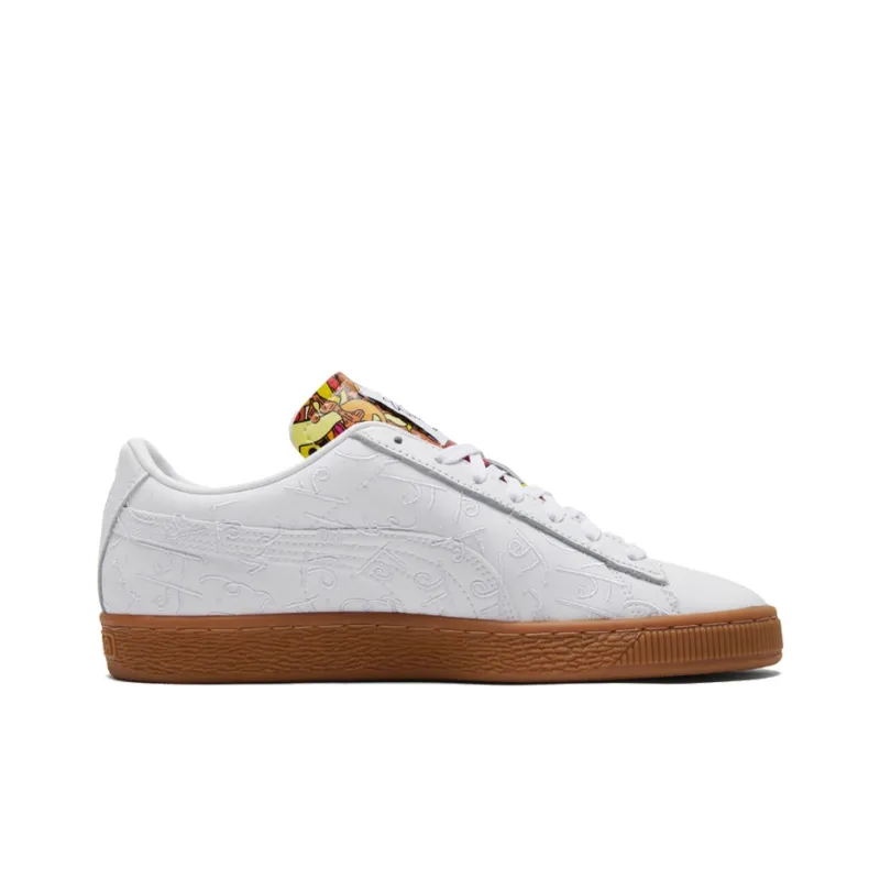 PUMA Basket Romero Britto Embroidered White Gum-1