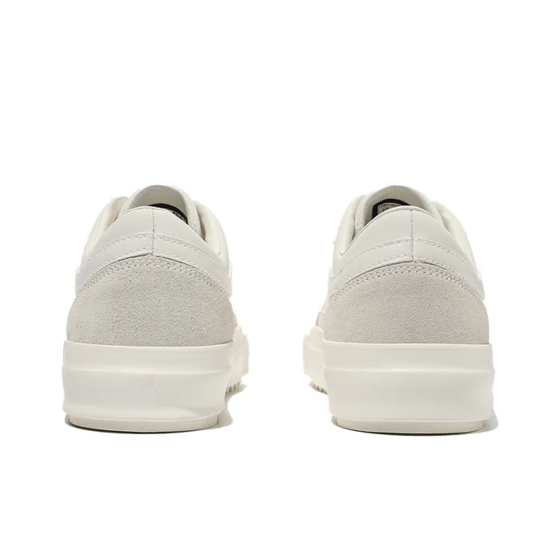 FILA Anti Slip Wear Resistant Low Top Skateboard Shoes Unisex Light Coffee-4