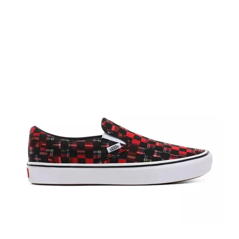 Vans Comfycush Slip On 'Plaid Checkerboard Red'-1