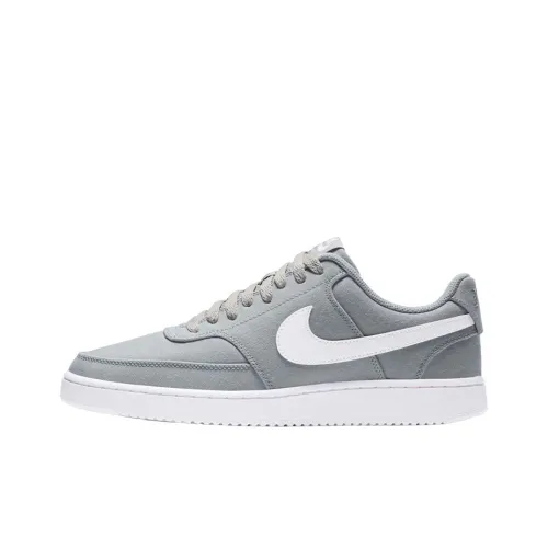 Nike Court Vision 1 Skateboard Shoes Men Low-Top Gray/White