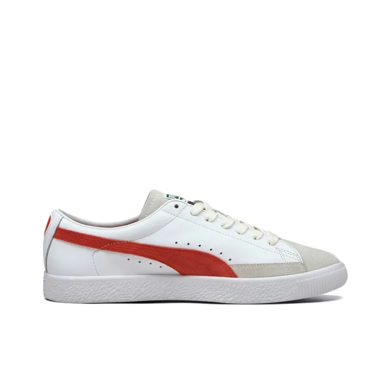 PUMA Basket Vtg Casual Shoes White/Red/Grey-1