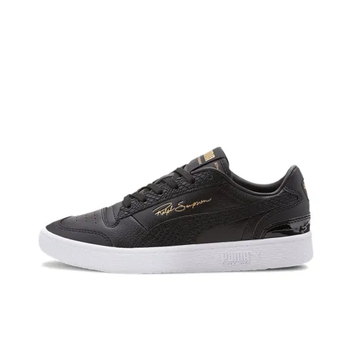 PUMA Ralph Sampson Skateboard Shoes Women's Low-Top Black/Gold