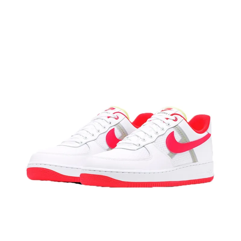 Nike Air Force 1 Low Transparent White Crimson-2