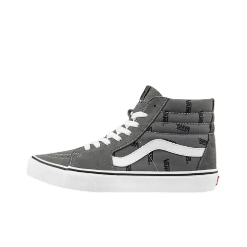 Vans SK8 Skateboard Shoes Unisex High-Top Gray