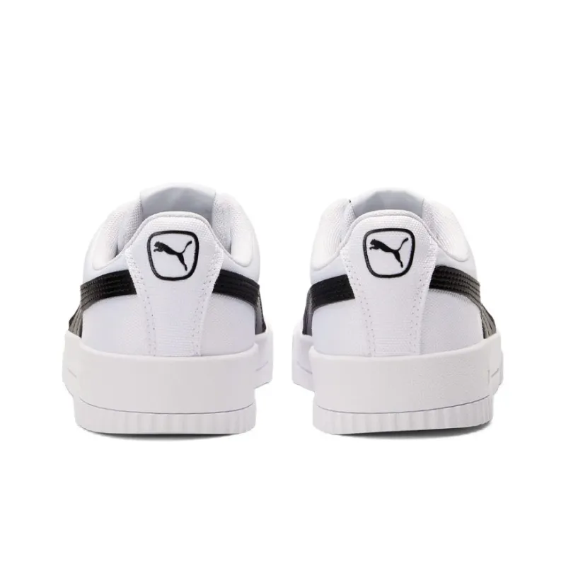 PUMA Carina Canvas Leisure Board Shoes White/Black Women's-3