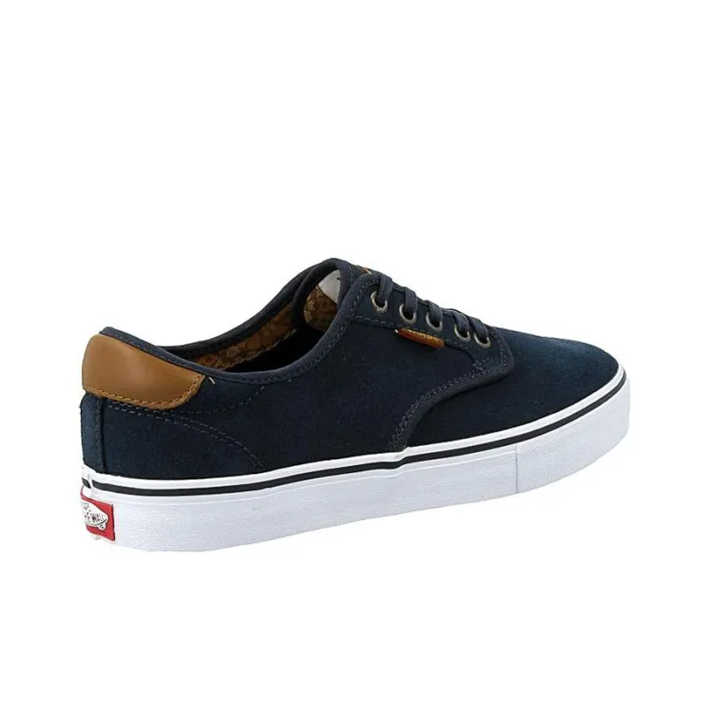 Vans Chima Ferguson Pro Anti-Slip And Wear-Resistant Lightweight Low-Top Skateboard Shoes Men's Marine Blue Brown-3