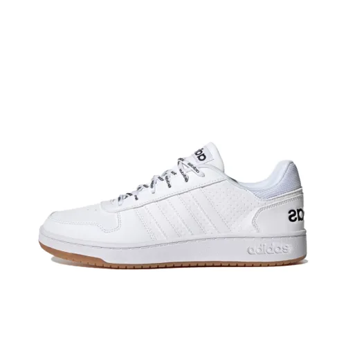 Adidas Neo Hoops 2.0 Skateboard Shoes Unisex Low-Top White/Blue