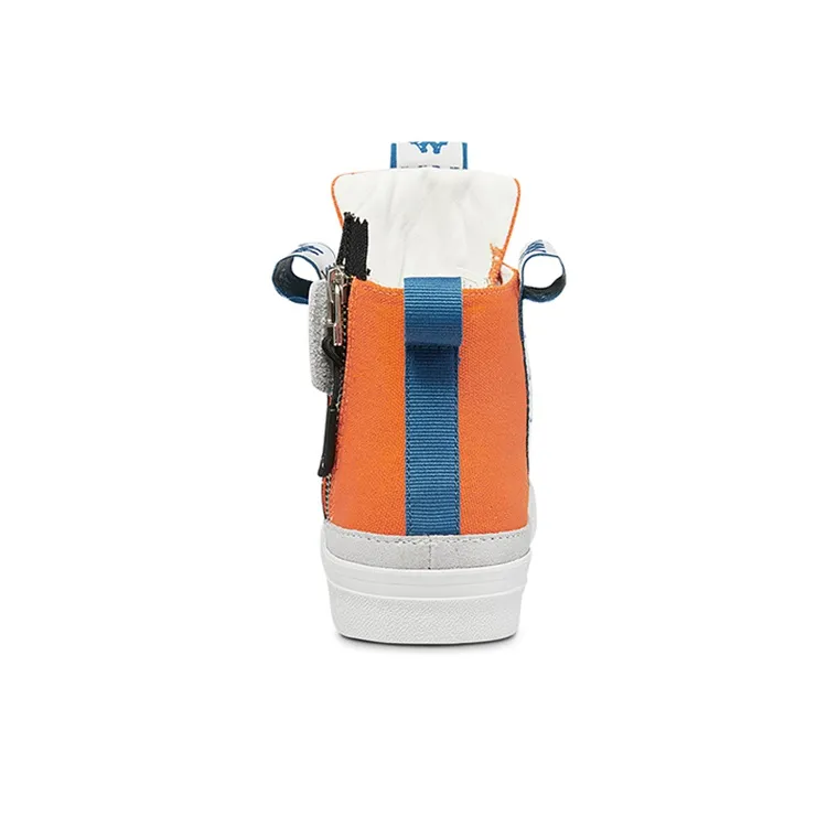 Kappa High Top Skateboard Shoes Unisex Pumpkin Orange-2