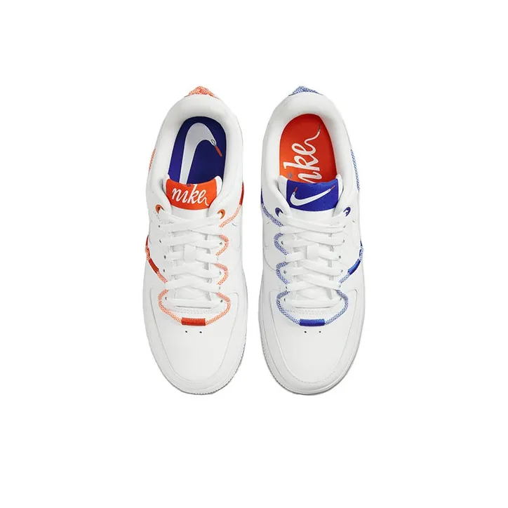 Nike Air Force 1 Low '07 Lx White Orange Blue Women's-3