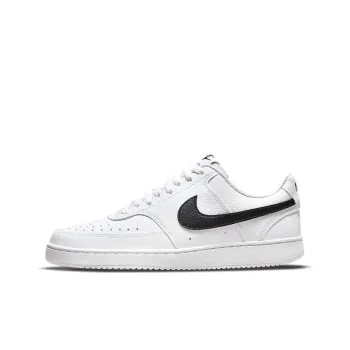 Nike Court Vision 1 Low Next Nature Low Top Skateboard Shoes Women's White Black