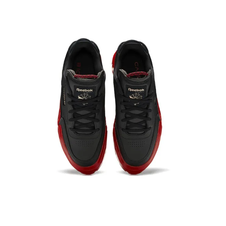 Reebok Club C Cardi B Black Red Women's-4