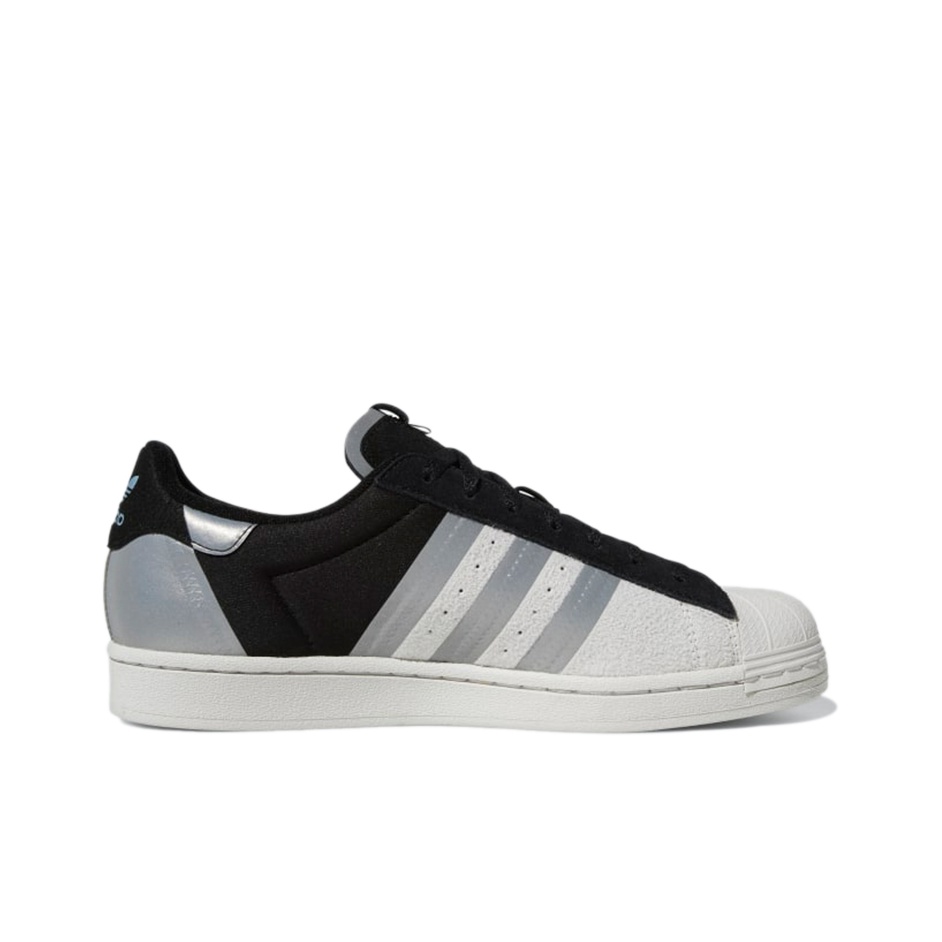 Adidas originals Superstar Black Silver Metallic POIZON