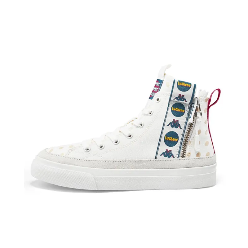Kappa PLAYER High Top Skateboard Shoes Unisex White-0