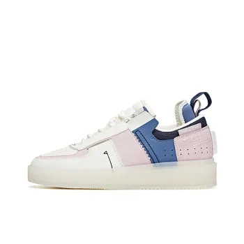 ANTA Skateboard Shoes Women's Low Top Ivory White/Gray Purple/Dusty Blue