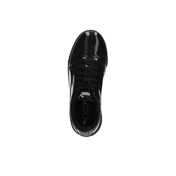 PUMA Carina Wear-resistant And Lightweight Low-Top Skateboard Shoes Women's Black Pink-2