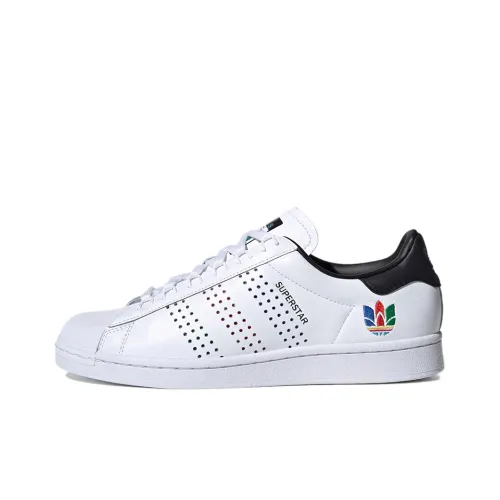 Adidas Originals Superstar Series Skateboard Shoes Unisex Low-Top White/Black/Red/Blue