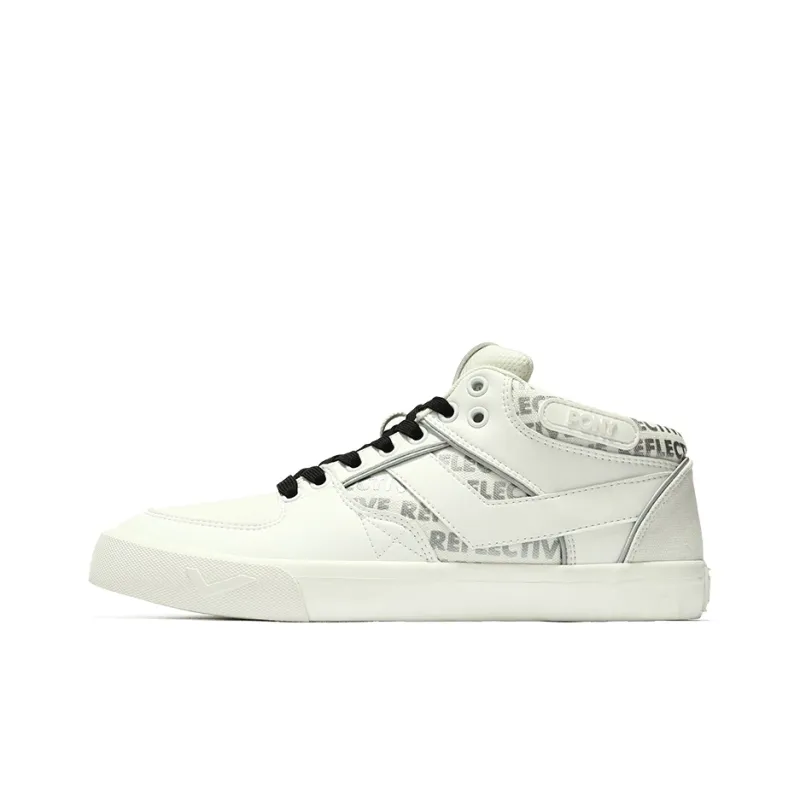 PONY Low Top Skateboard Shoes Women's White-0