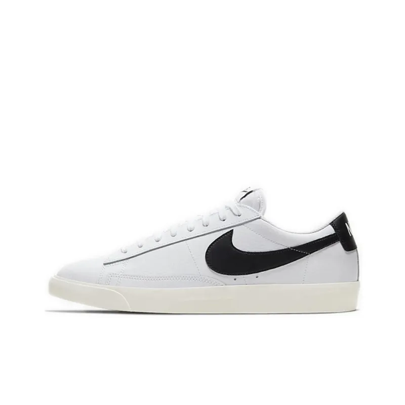 Nike Blazer Low Leather White Black-0