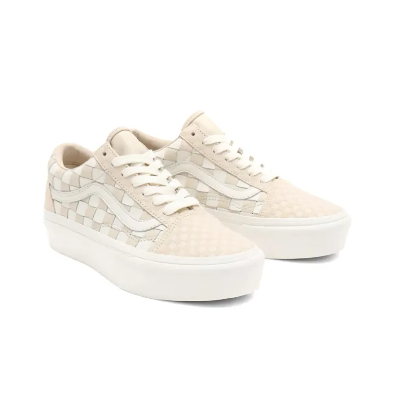 Vans Old Skool Platform 'Woven Blanc De Blanc'-2