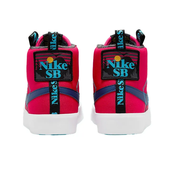 Nike Sb Skateboard Blazer Mid Acclimate 'Pink Black'-4