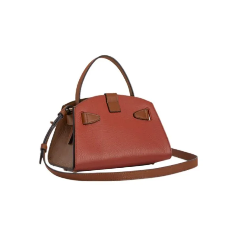 Furla Margherita Collection Leather Dome Bag, Shoulder Bag, Crossbody Bag, Handbag Mini Women's Cinnamon-2
