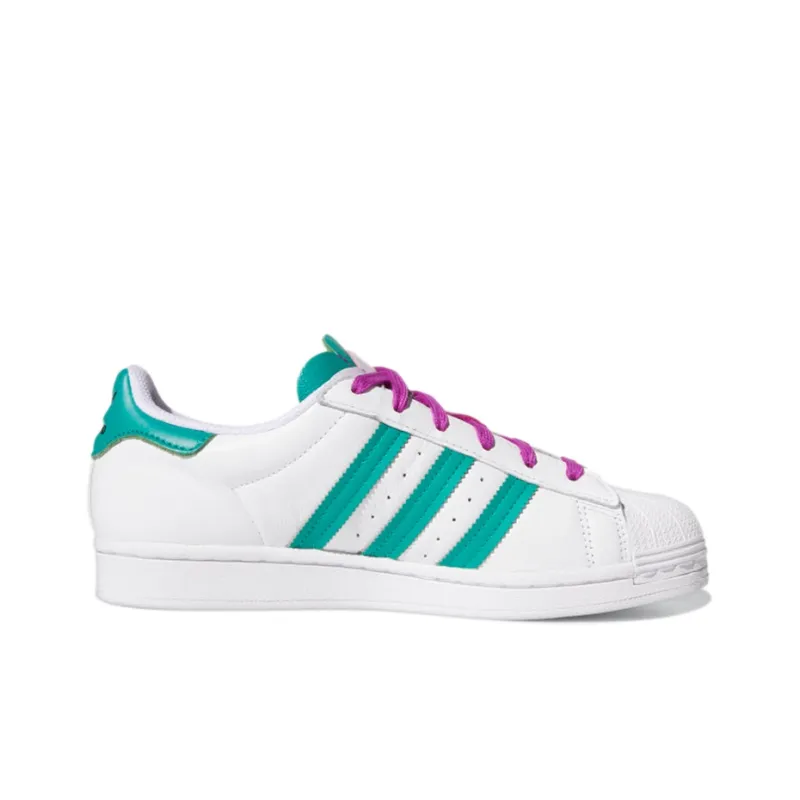 Adidas Superstar White Glory Green Women's-1