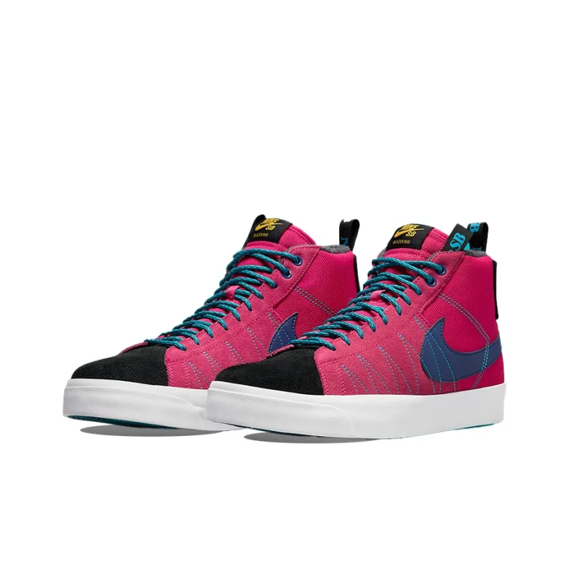 Nike Sb Skateboard Blazer Mid Acclimate 'Pink Black'-2