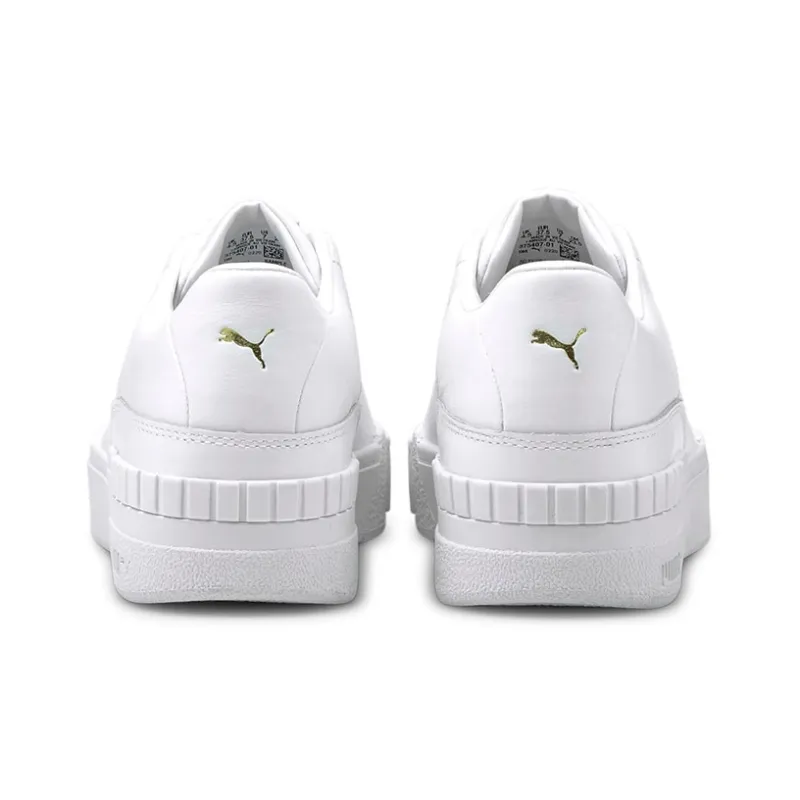 PUMA Cali Sports Clean Leisure Board Shoes White Women's-3
