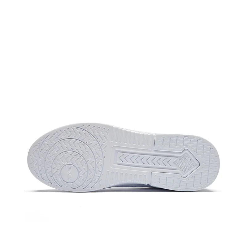 361° NFO Slip Resistant Cushioning Wear Resistant Lightweight Low Top Skateboard Shoes White Black-3