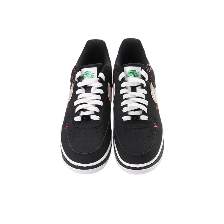 Nike Air Force 1 Low Schematic Black White Bright Crimson-3