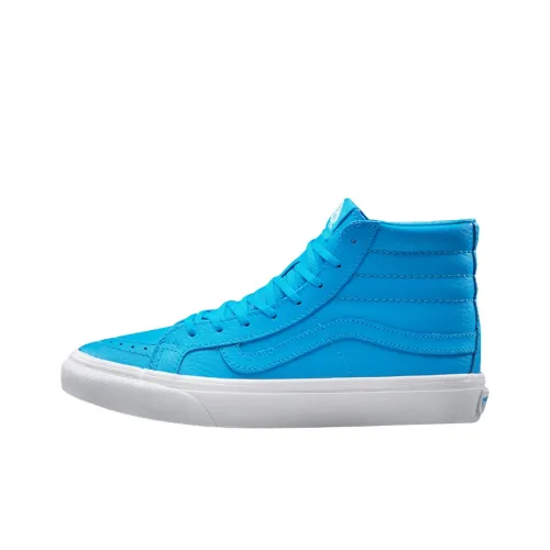 Vans SK8 Skateboard Shoes Women's High-Top Blue/White